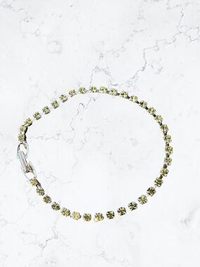 Yellow Swarovski Crystal Tennis Bracelet